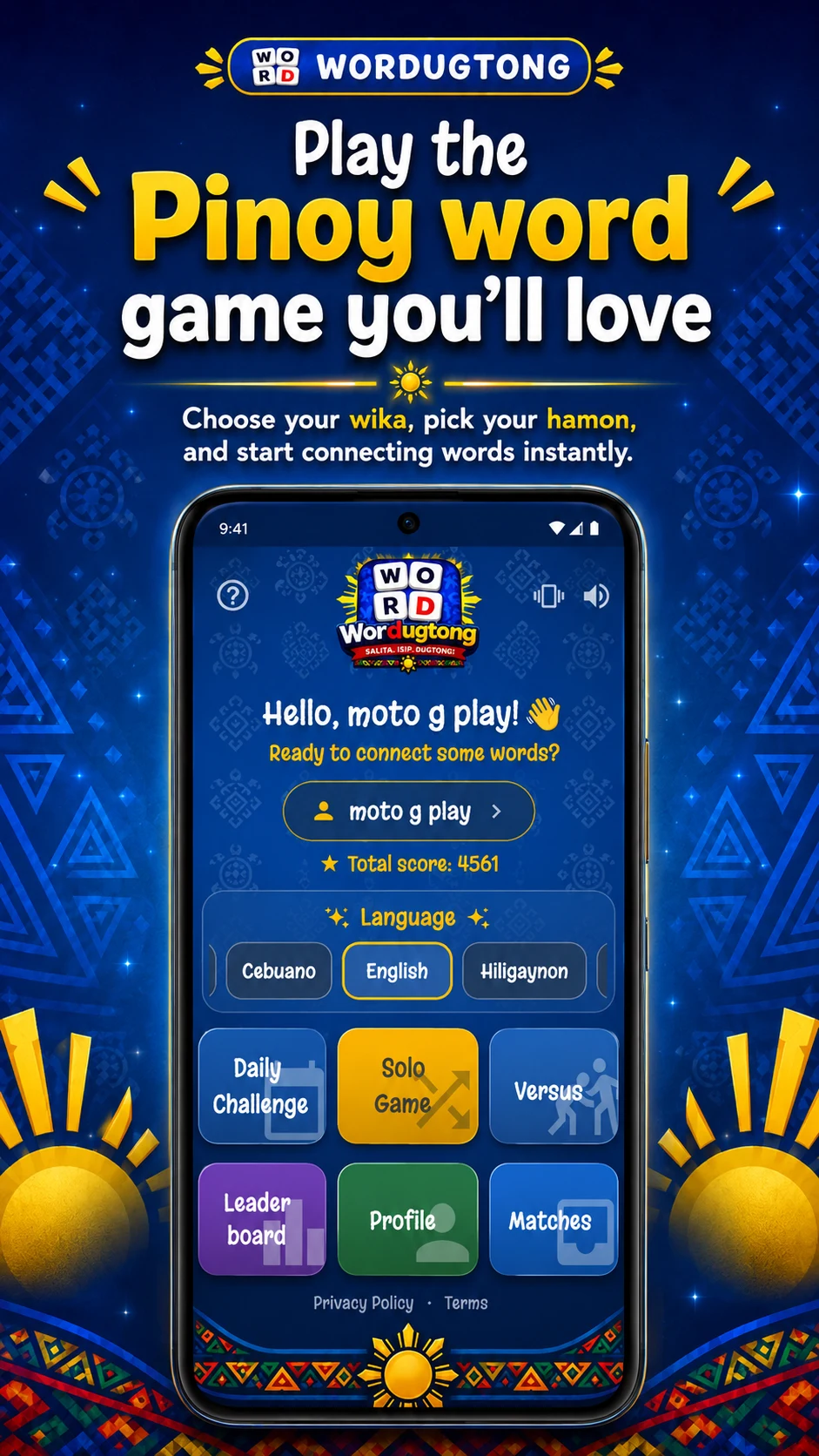 Wordugtong: Pinoy Word Game screenshot