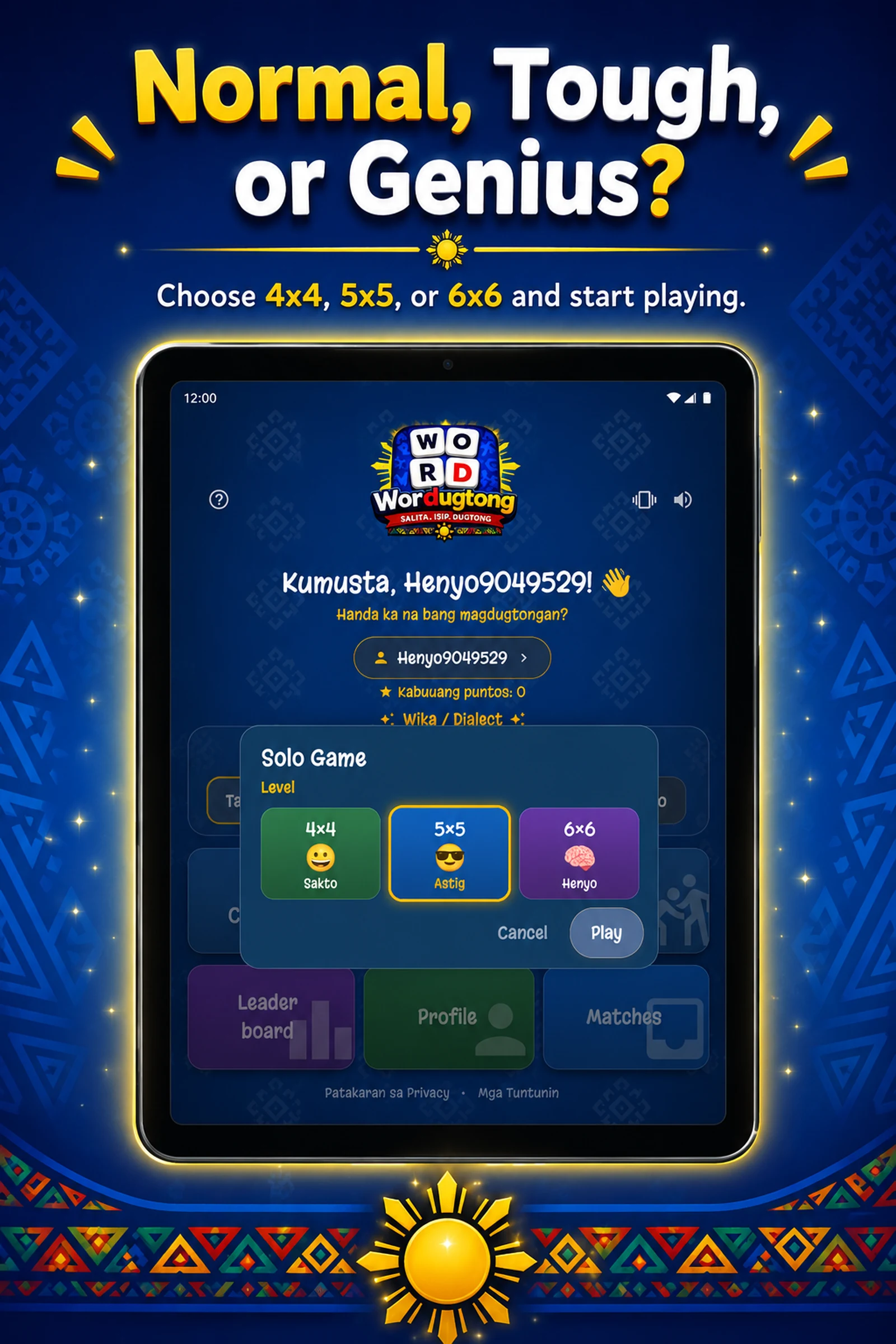 Wordugtong: Pinoy Word Game screenshot