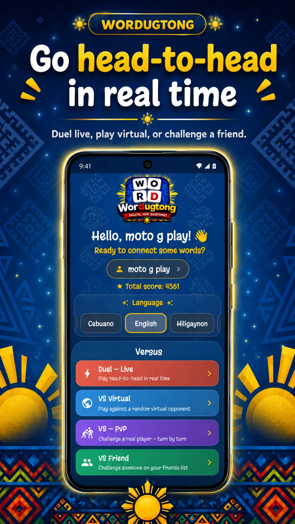 Wordugtong: Pinoy Word Game screenshot