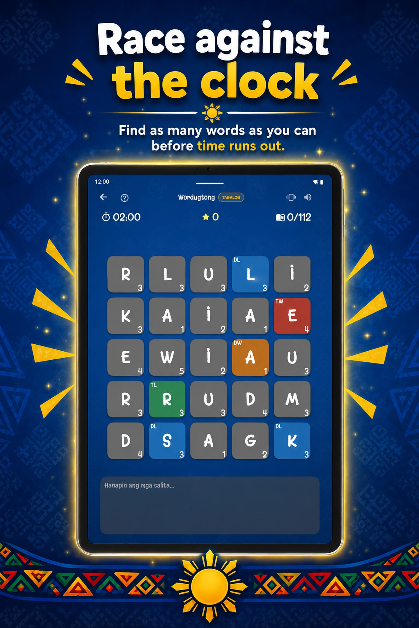 Wordugtong: Pinoy Word Game screenshot