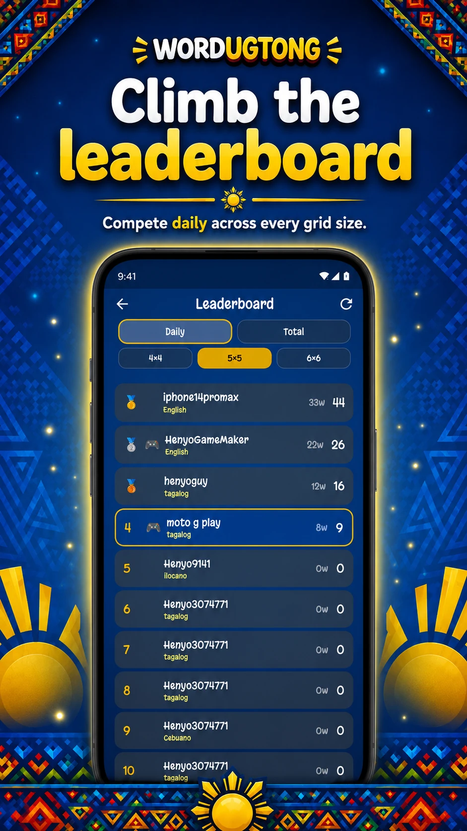 Wordugtong: Pinoy Word Game screenshot